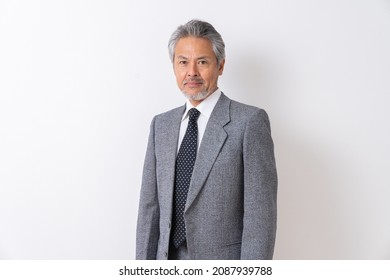 portrait of senior asian businessman