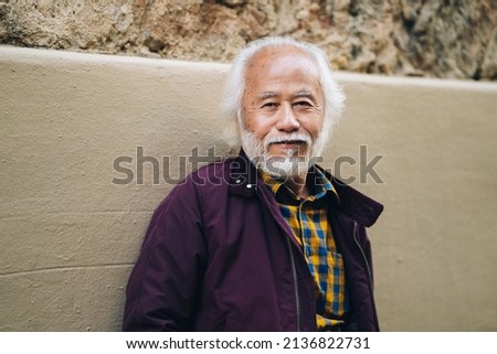 Similar – Image, Stock Photo Portrait of senior man with glasses