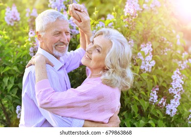 Portrait of a senior couple dancing