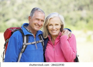 Portrait Of Senior Couple On Hike