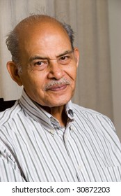 A Portrait Of A Senior East Indian Man