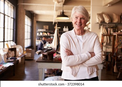 Portrait Of Senior Female Owner Of Gift Store