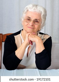Portrait of a senior lady