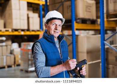 Portrait of a senior male warehouse worker or a supervisor. - Powered by Shutterstock