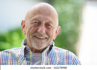 Portrait Of Senior Man Outdoors