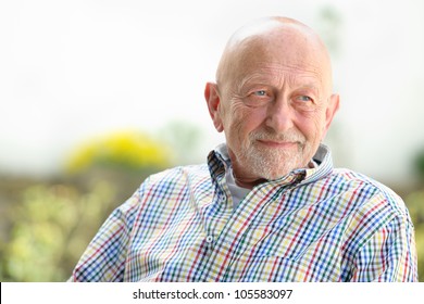 Portrait Of Senior Man Outdoors