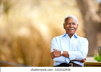 Portrait of senior man outside. - Powered by Shutterstock