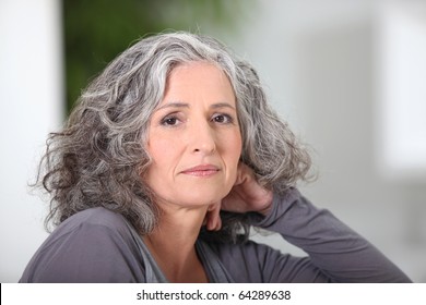 Portrait Of A Senior Woman Smiling