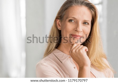 Image, Stock Photo A lady and her dog