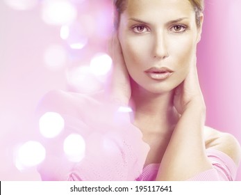 Portrait Of A Sensual Woman. There Are No Photoshop Effects In This Photo. Professional Retouching Was Done By The Author Himself, With Special Care For The Details.