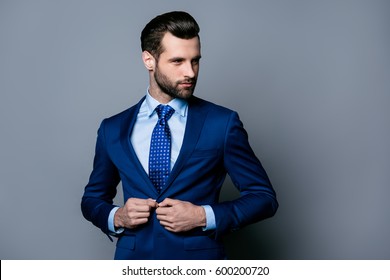 blue color coat matching shirt