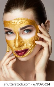 Gold Peel Mask Images Stock Photos Vectors Shutterstock