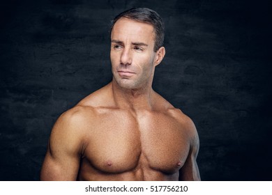 Shirtless men over 40
