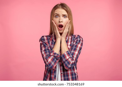 148,423 Girl shocked hands Images, Stock Photos & Vectors | Shutterstock