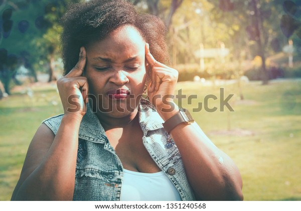 Portrait Short Haired Women African People Stock Photo Edit Now