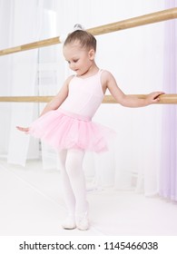 Portrait Of A Small Girl In A Dance Class