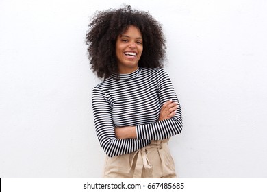 striped shirt woman