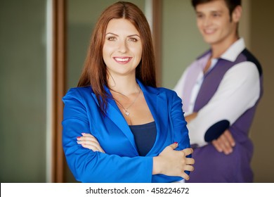 Portrait of smiling business people - Shutterstock ID 458224672