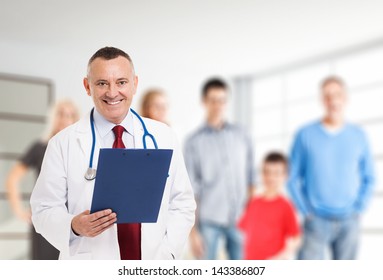 Portrait Of A Smiling Family Doctor