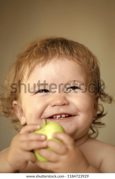 Portrait Smiling Little Cute Male Kid Stock Photo Edit Now