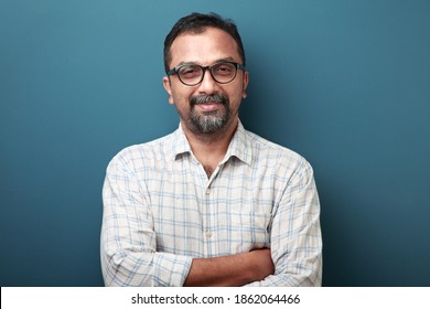 Portrait of a smiling man of Indian origin