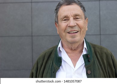 Portrait Of A Smiling Senior Man Feeling Great