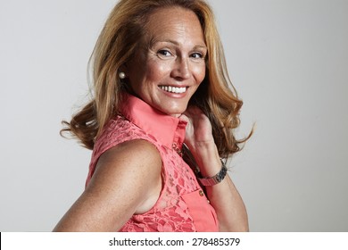 portrait of a smiling senior woman