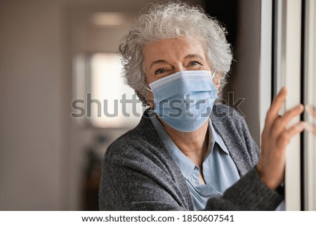 Similar – Image, Stock Photo quarantine Window