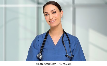 Portrait Of A Smiling Young Nurse