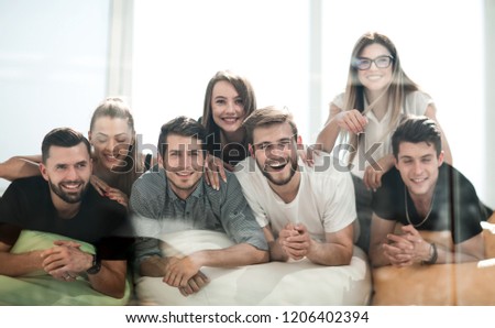 Similar – Group of people in swimsuit having funoutdoors