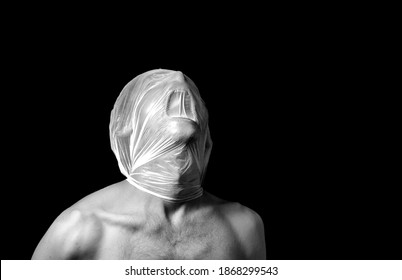 Portrait Strangulation, Plastic Bag On Head