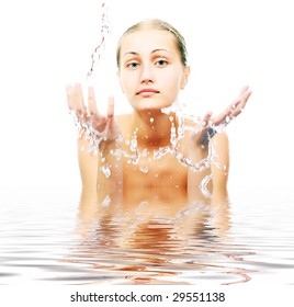 Portrait of a styled professional model. Theme: healthcare, beauty, fashion