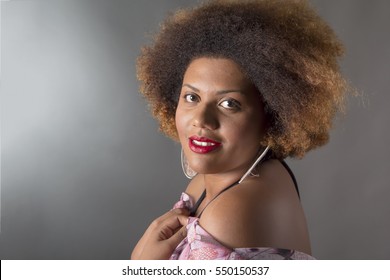 Beauty Portrait African American Girl Afro Stock Photo (Edit Now ...