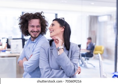 Portrait Of Successful Business people Entrepreneur At Busy startup Office - Shutterstock ID 703609216