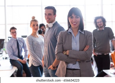 Portrait Of Successful Businesswoman Entrepreneur At Busy startup Office - Shutterstock ID 656634223