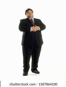 Portrait Of A Sumo Wrestler In A Business Suit