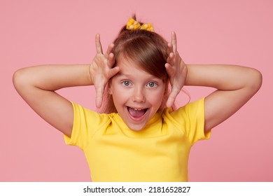 Portrait Surprised Cute Little Toddler Girl Stock Photo 2181652827 