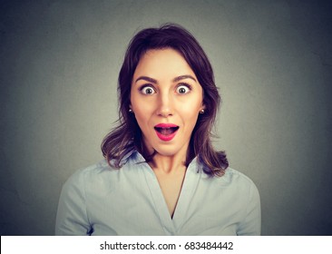 Portrait Surprised Young Woman Stock Photo 683484442 | Shutterstock