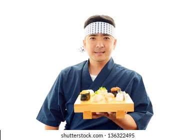 Portrait Of A Sushi Chef