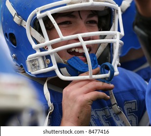 Portrait Of Teen Youth Football Player