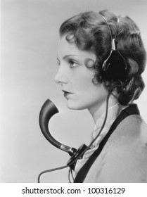 Portrait Of Telephone Operator