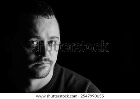 Similar – Image, Stock Photo darkness Dark somber