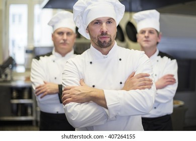 Portrait Of Three Professional Chefs