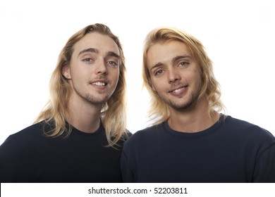 portrait of twin brothers