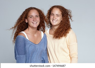 Portrait of twin sisters