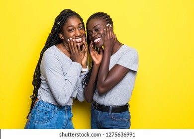 Portrait Two African Women Hugging Laughing Stock Photo 1275636991 ...