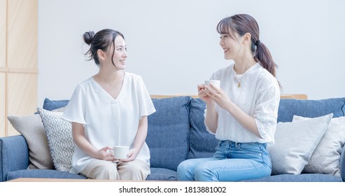 Portrait of two Asian women - Powered by Shutterstock