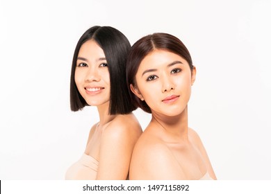 Portrait of two beautiful young asia women - Shutterstock ID 1497115892