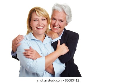 Portrait Of Two Happy Smiling Senior Women