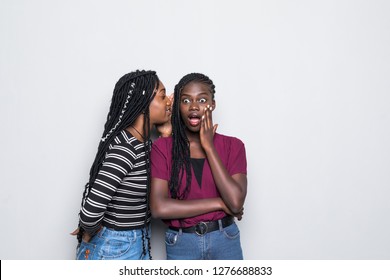 Portrait Two Happy Young African Women Stock Photo 1276688833 ...